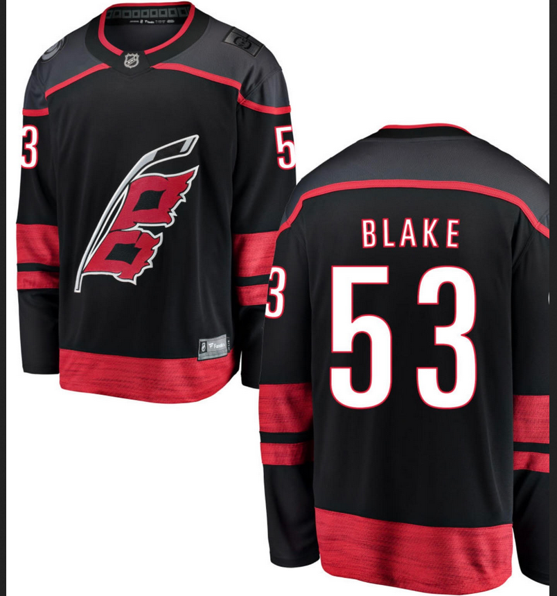 Men Carolina Hurricanes #53 Blake black 2026 NHL jersey 2026001